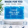 ZIPSON reusable blue cool and heat gel pack with durable sealed design