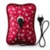 ZIPSON red floral electric warm bag with two-pin charging cable