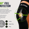ZIPSON black knee support sleeve providing compression around the knee joint