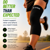 ZIPSON black knee support sleeve worn during running and sports activities