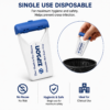 ZIPSON single-use disposable skin prep razor with responsible disposal illustration