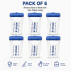 Pack of 6 ZIPSON disposable skin preparation razors with protective caps