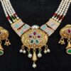 Traditional Pearl Beaded Designer Necklace Set with Matching Earrings | Ethnic Jewelry Set for Women product image 2
